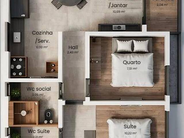 #638 - Apartamento para Venda em João Pessoa - PB - 3